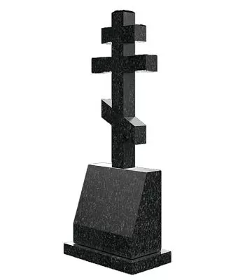 Вертикальный памятник с крестом