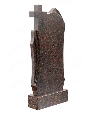 Памятник вертикальный в форме амфоры с православным крестом