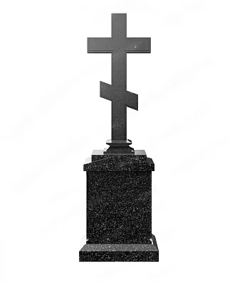 Памятник голгофа с православным крестом