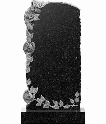 Памятник с резными листьями и цветами