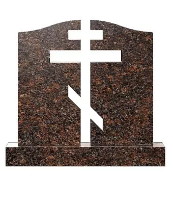 Памятник семейный с вырезанным крестом