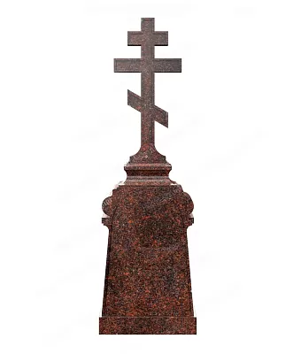 Памятник голгофа с крестом двухконтурным