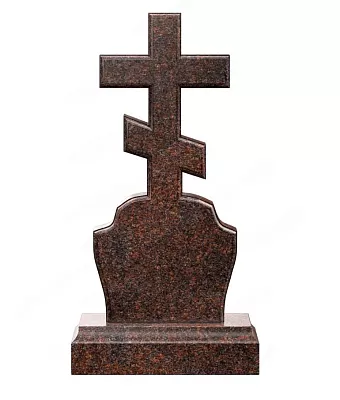 Памятник крест на камне