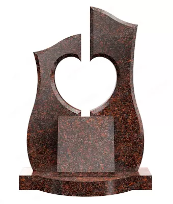 Памятник для двоих с сердцем