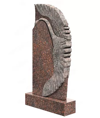 Памятник с лебедем гранитный