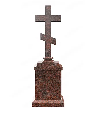 Памятник голгофа с православным крестом